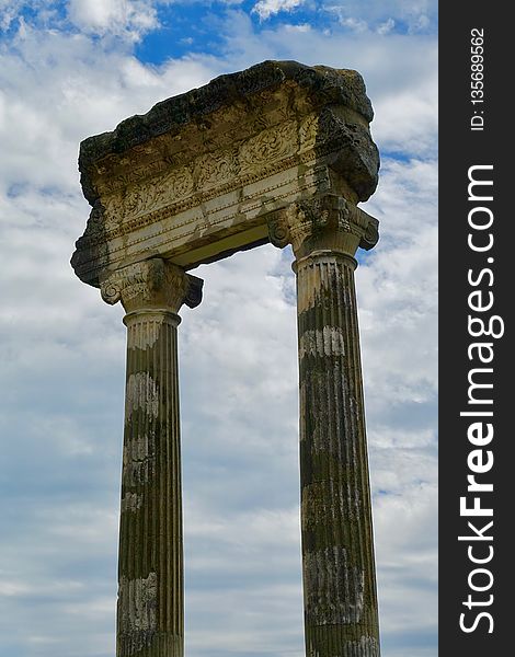 Column, Historic Site, Sky, Ancient History