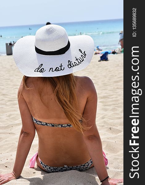 Sun Hat, Headgear, Vacation, Swimwear