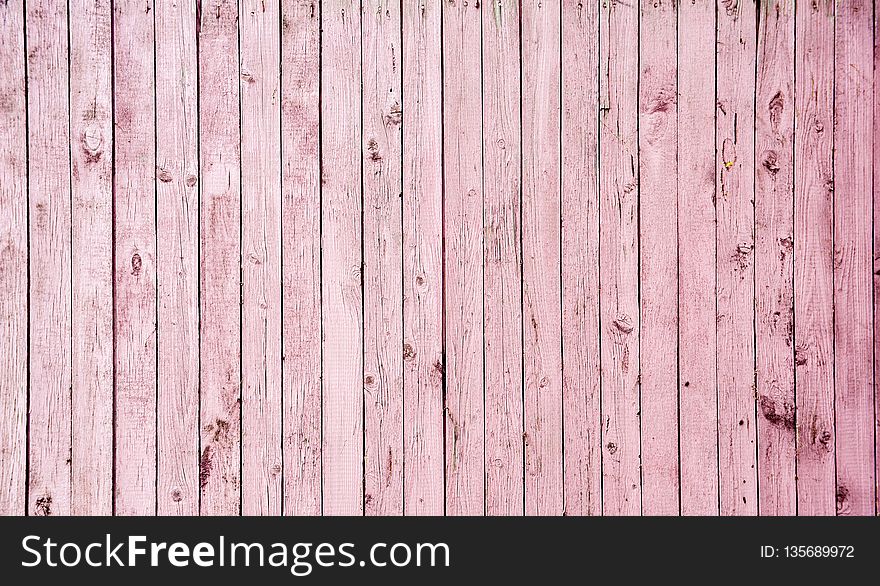 Wood, Pink, Wall, Wood Stain