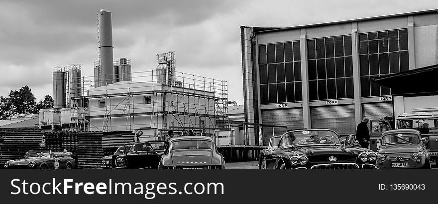 Car, Land Vehicle, Vehicle, Black And White