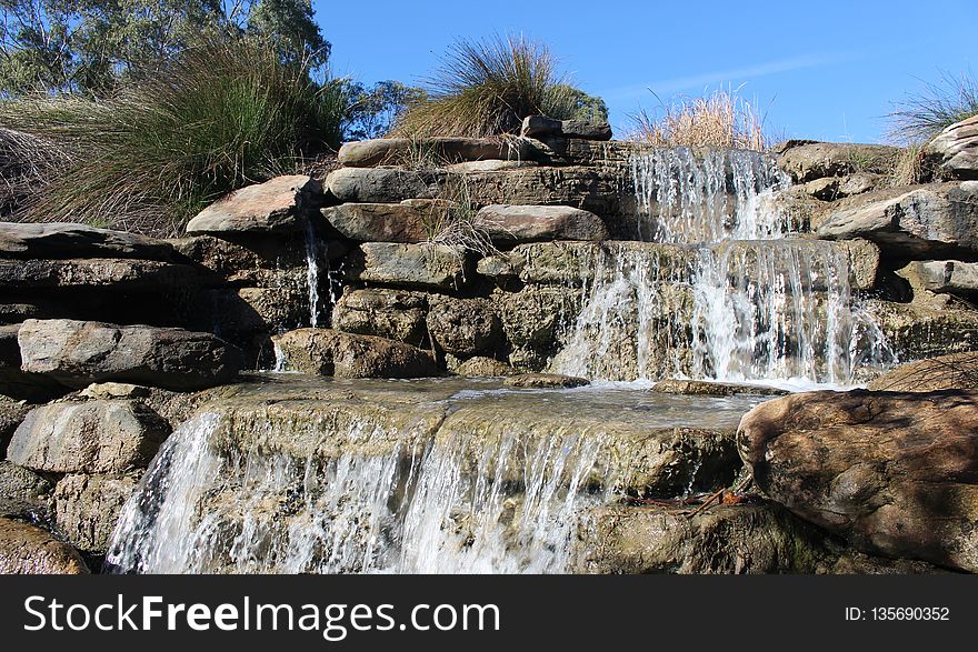 Water, Body Of Water, Waterfall, Water Feature
