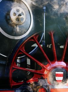 Abstract - Steam Locomotive Royalty Free Stock Photography Abstract - Steam Locomotive Royalty Free Stock Photography