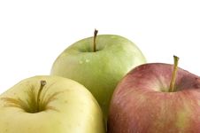 Three Apples Stock Image