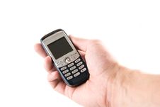 Mobile Phone In A Hand Royalty Free Stock Photo