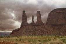 Monument Valley Formations Stock Photography