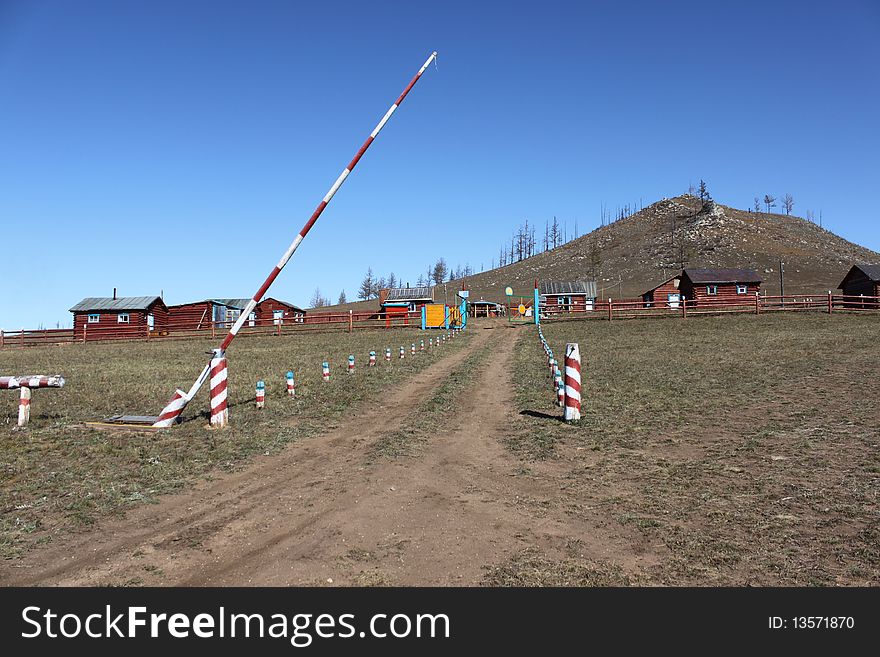 Border road between Mongolia vs. Russia