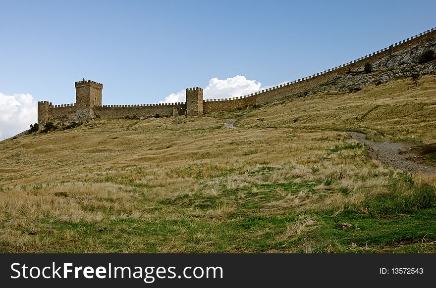 Medieval Genoese stronghold in Crimea