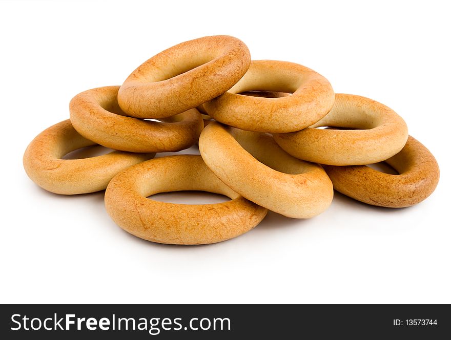 Bagels Isolated On A White