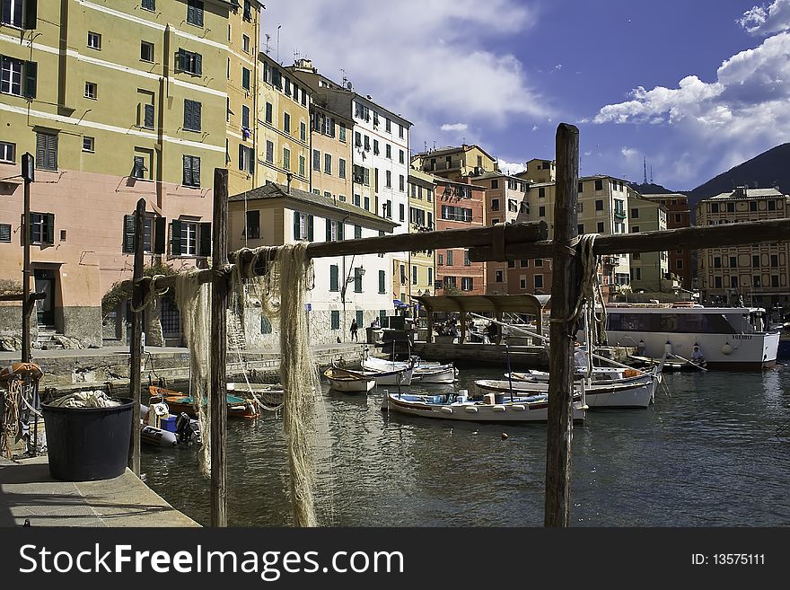 Camogli beautiful fishing village on the Ligurian Riviera