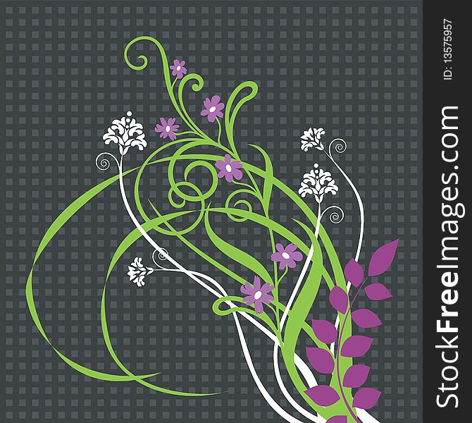 Beautiful floral ornament. Vector illustration. This image can be used as a greeting card