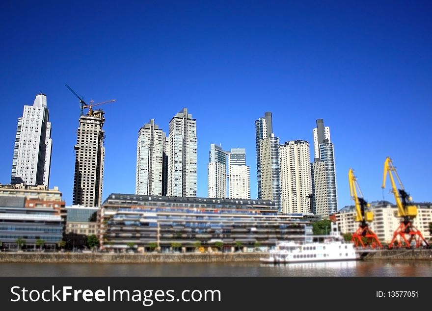 Skyline of buenos aires city in Argentina. Skyline of buenos aires city in Argentina.