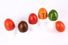  EASTER  On Eggs Stock Photo