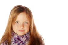 Young Girl Wearing Scarf Stock Photos