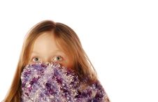 Young Girl Wearing Scarf Royalty Free Stock Images