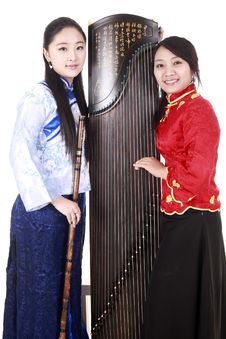 Chinese Female Musicians Stock Images Chinese Female Musicians Stock Images