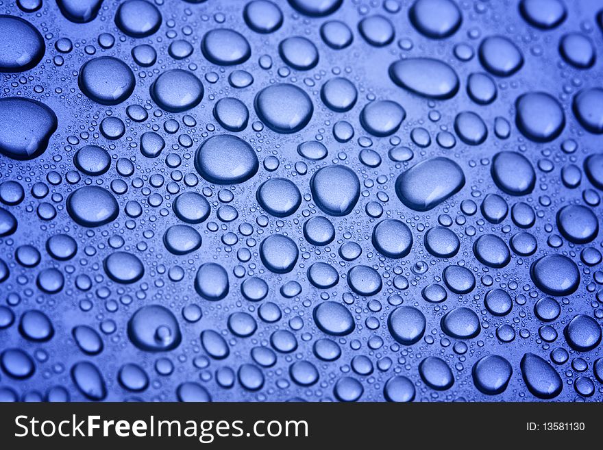 Water abstract bubbles concept on blue background. Water abstract bubbles concept on blue background