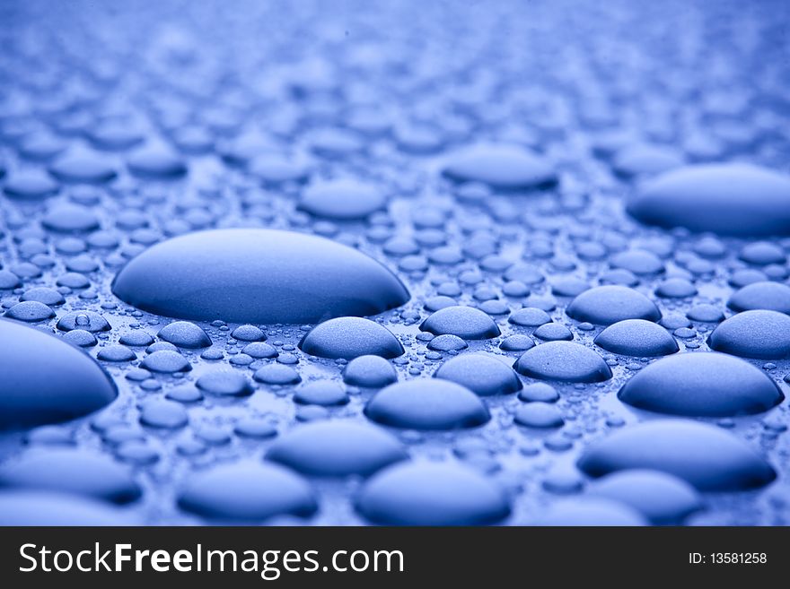 Water abstract bubbles concept on blue background. Water abstract bubbles concept on blue background