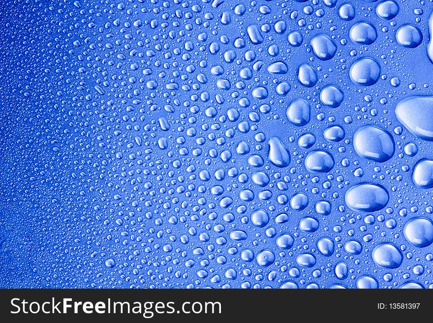 Water abstract bubbles concept on blue background. Water abstract bubbles concept on blue background