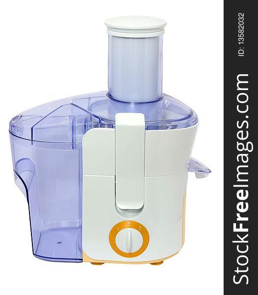 Modern juice extractor on a white background