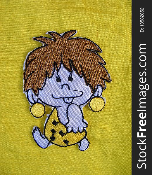 Marked in handmade cotton fabrics for clothing of various colors,child tribe