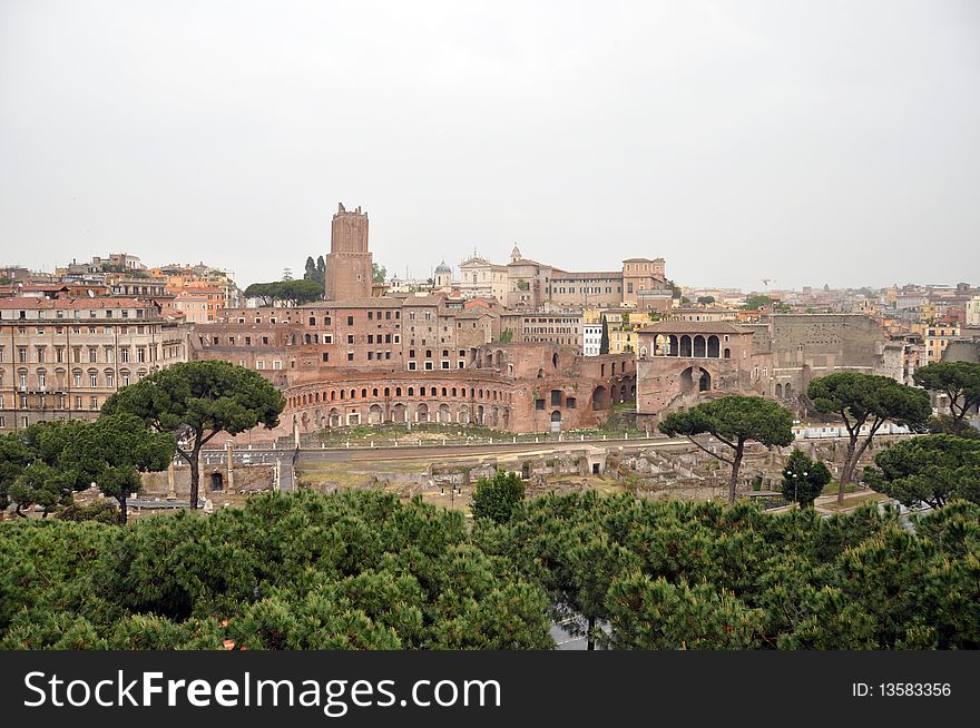 The ruins of Roman Forum