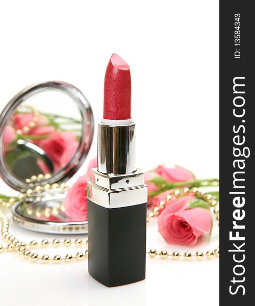 Decorative Cosmetics And Roses