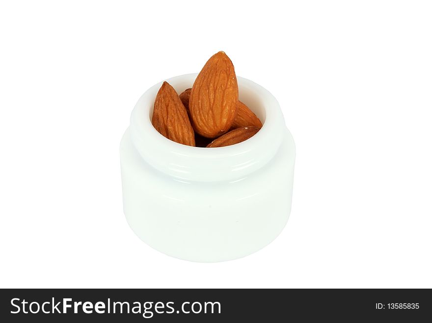 Cosmetic Cream With Almonds