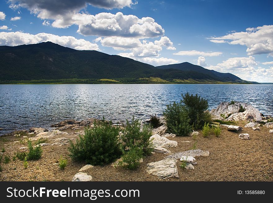 Landscape nature water green lake