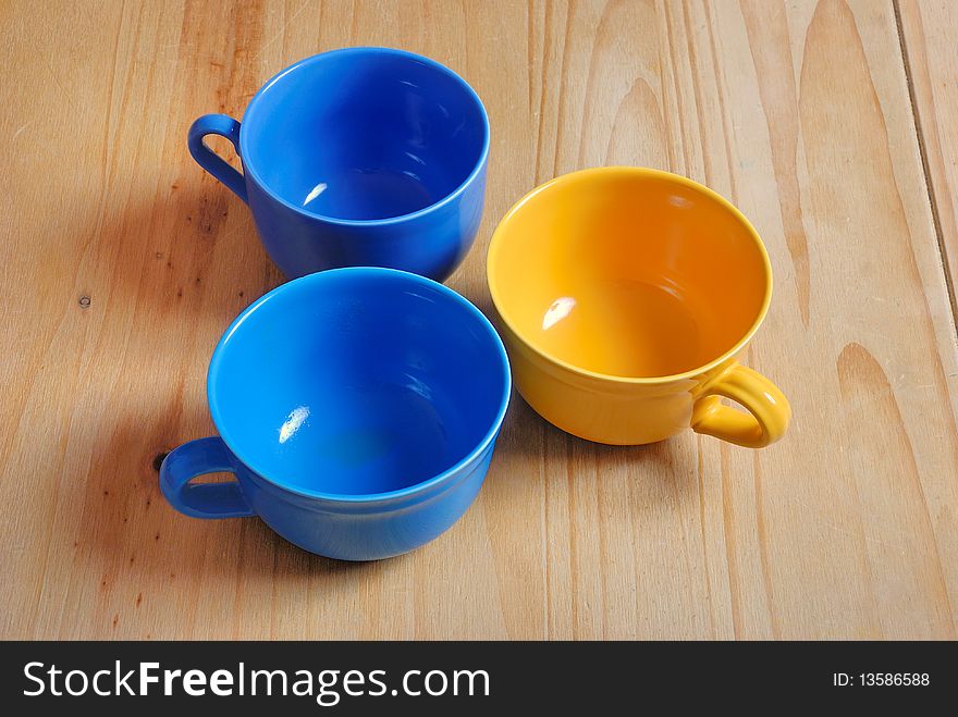 Colored Bowls On Table