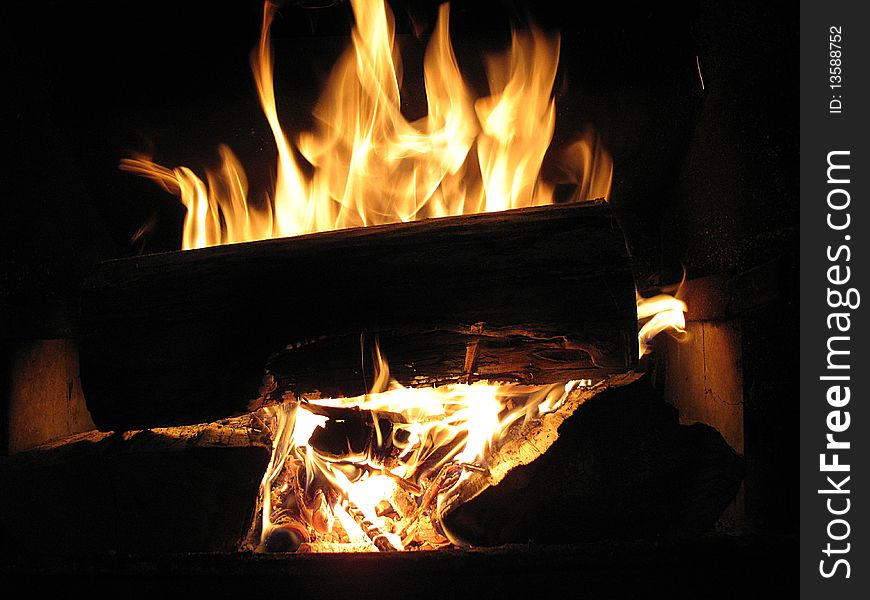 Log Fire