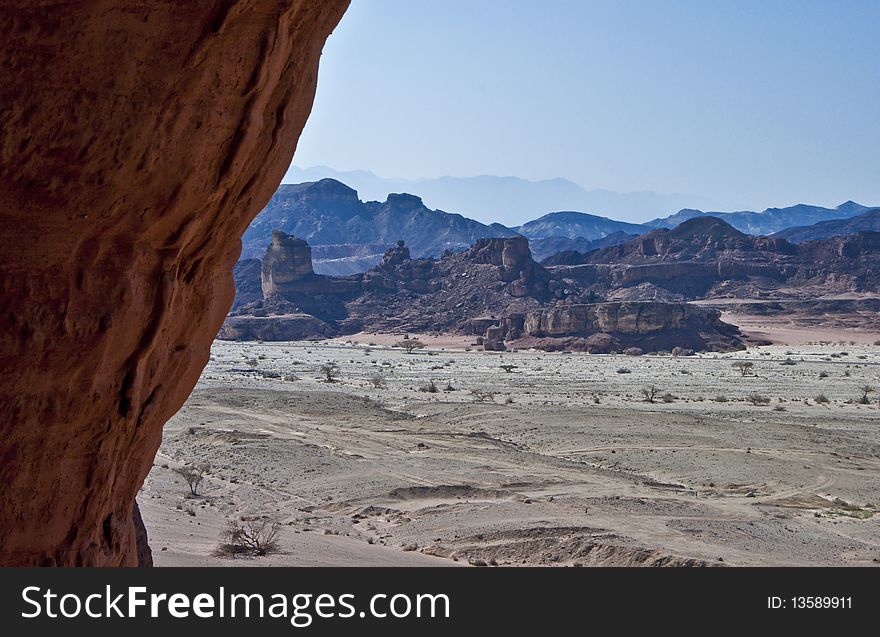 This shot was taken in winter time at the National geological and historical park Timna, Israel. This shot was taken in winter time at the National geological and historical park Timna, Israel