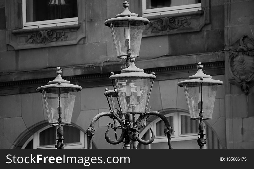 Black And White, Monochrome Photography, Light Fixture, Photography