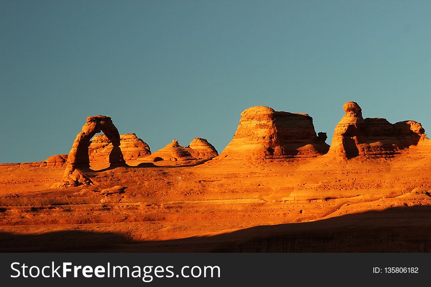 Rock, Desert, Badlands, Formation