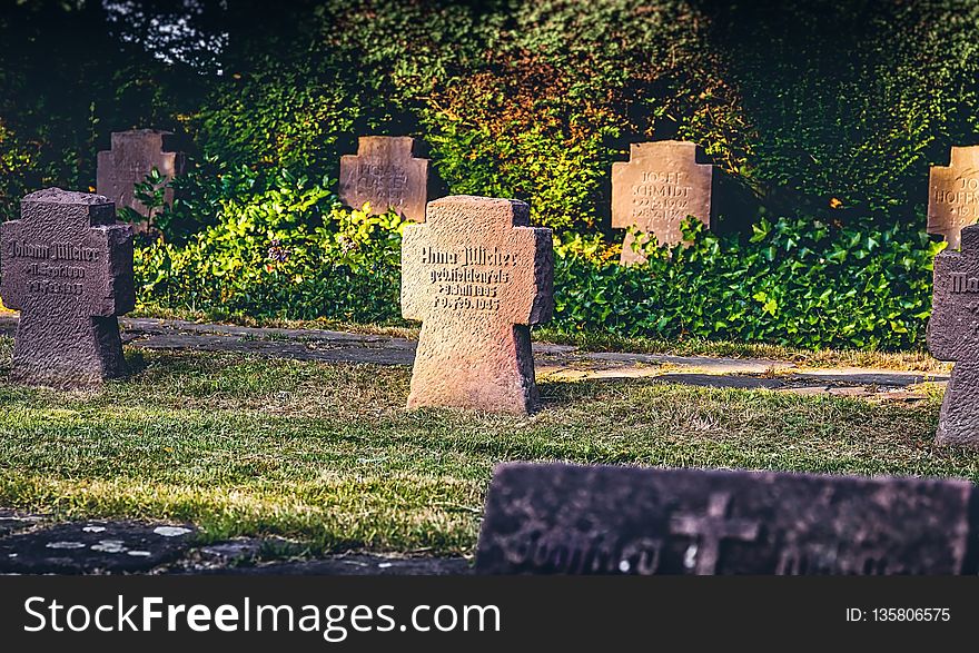 Grave, Headstone, Nature, Cemetery