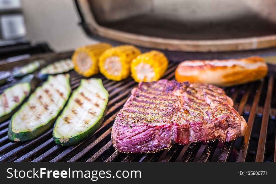 Grilling, Steak, Meat, Barbecue