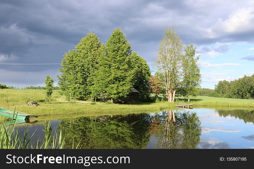 Reflection, Nature, Waterway, Water