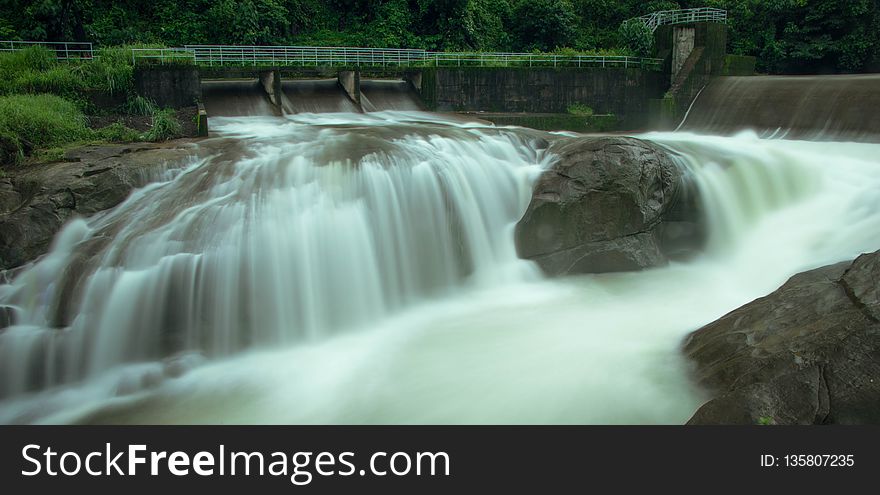 Waterfall, Water, Nature, Water Resources