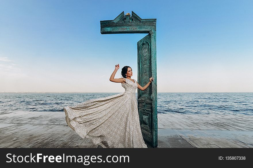 Photograph, Sea, Dress, Ocean