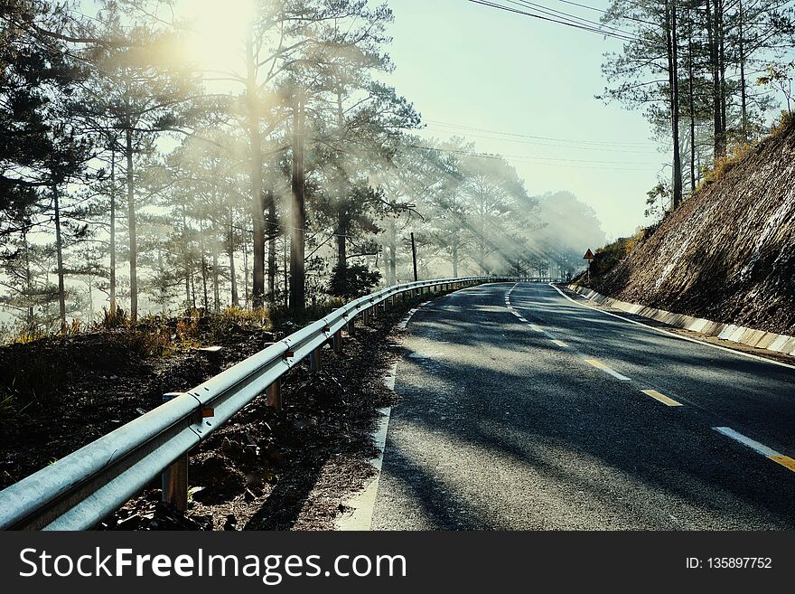 Dreamy beautiful roads in highland