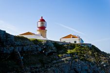 Lighthouse Of Cabo De São Vicente, Algarve Stock Images Lighthouse Of Cabo De São Vicente, Algarve Stock Images