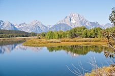 Teton Reflections Royalty Free Stock Photography Teton Reflections Royalty Free Stock Photography