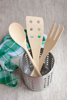Wooden Spoons In A Jar Royalty Free Stock Photos Wooden Spoons In A Jar Royalty Free Stock Photos