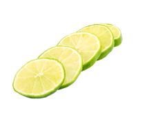 Slices Of Lime. Royalty Free Stock Photo