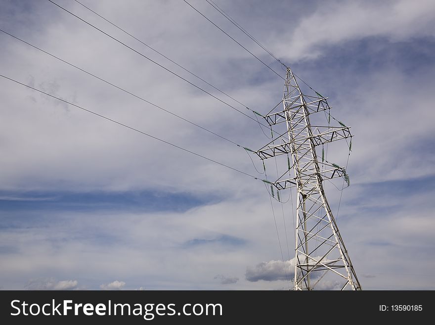 A high voltage power line