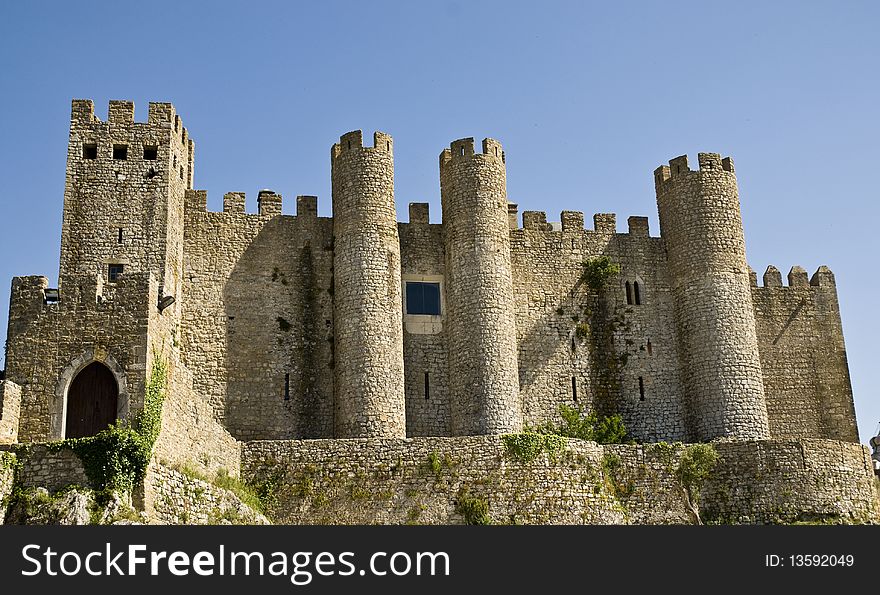 Medieval castle of Obidos in Portugal. Medieval castle of Obidos in Portugal