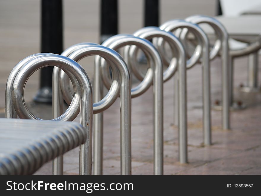 Bench and posts