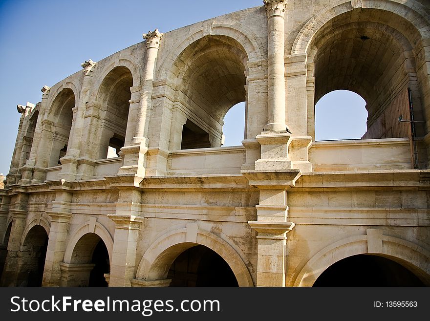 Historical Roman Arena In Arles