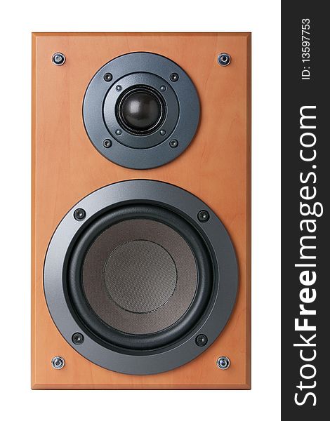 Wood speaker without textil cover