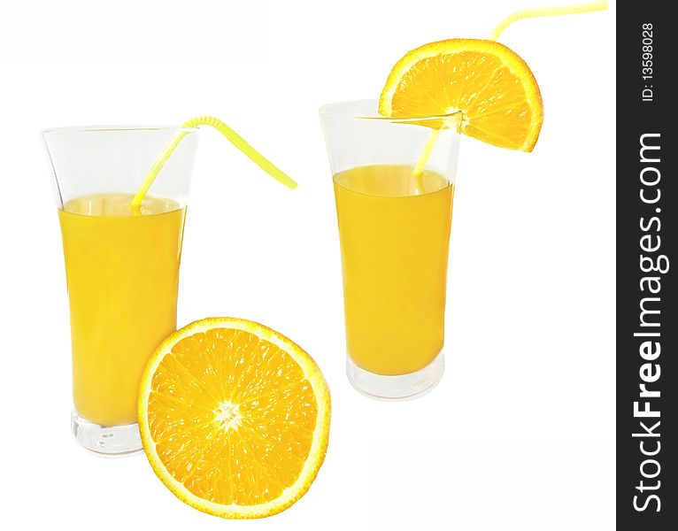 Two Glasses Of Orange Juice