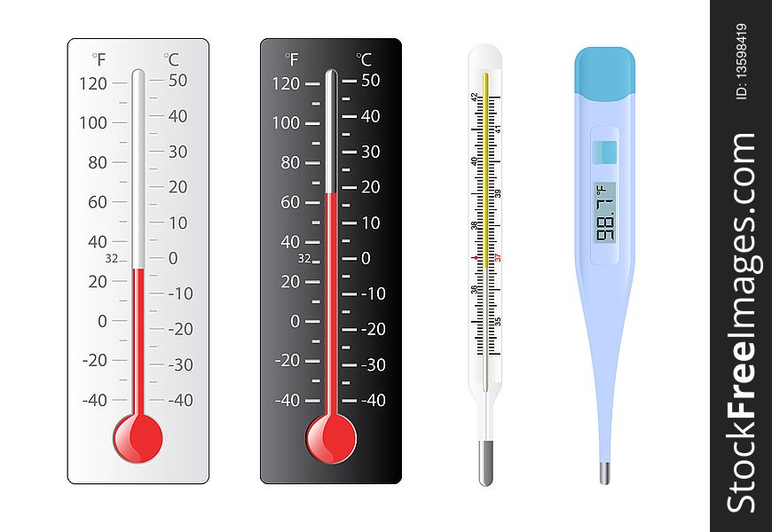 Set Of Thermometers